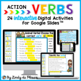 Verbs for Google Slides Distance Learning Digital Activities