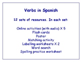 Verbs in Spanish Bundle - Worksheets, Activities & More (w