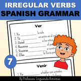Verbs in Spanish for kids - Spanish Present Tense Workshee