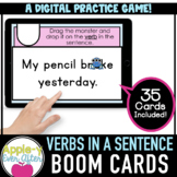 Verbs in a Sentence - Grammar | Boom Cards™ - Distance Learning