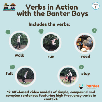 Preview of Verbs in action: GIF-based video models of simple, compound & complex sentences