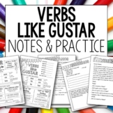 Verbs like Gustar Notes and Practice for Spanish
