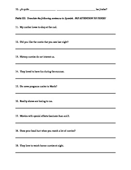 Verbs like "Gustar" Worksheet by Senorita Hinbern | TpT