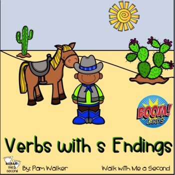 Preview of Verbs with s Endings | Boom Cards