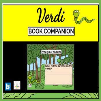 Preview of Verdi Book Companion BOOM CARDS