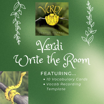 Preview of Verdi (Janell Cannon) “Write the Room” Activity