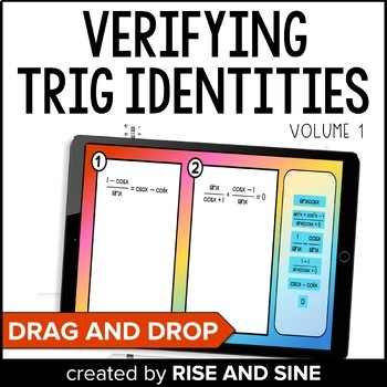 Preview of Verifying Trig Identities Digital Activity for Google Slides