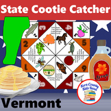 Vermont State Facts and Symbols Cootie Catcher Activity Printable
