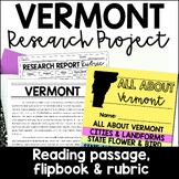 Vermont State Research Report Project | US States Research