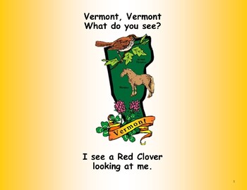 Preview of Vermont State Symbols Teacher and Student Book