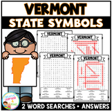 Vermont State Symbols Word Search Puzzle Worksheets