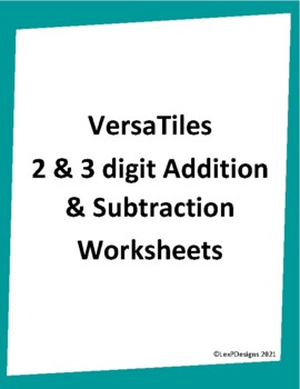 Preview of VersaTiles 2 & 3-digit Addition & Subtraction with Regrouping