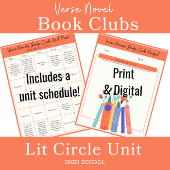 Preview of Verse Novel Book Clubs Unit