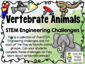Preview of Vertebrate Animals - STEM Engineering Challenges - Set of 5