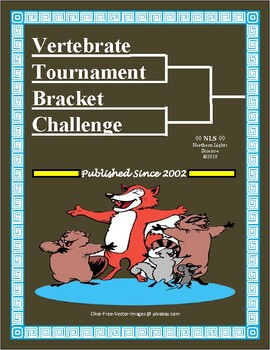 Preview of Vertebrate Tournament Bracket Challenge Activity Set