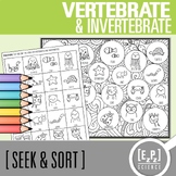Vertebrate and Invertebrate Card Sort Activity | Seek and 