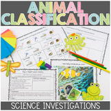 Vertebrate and Invertebrate | Animal Classification Worksh