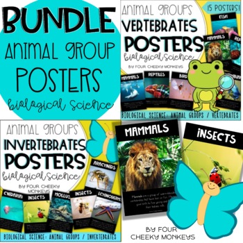 Animal Classification Vertebrate and Invertebrate Posters \\ Real Pictures