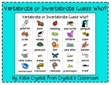 "Vertebrate or Invertebrate Guess Who?" Games Pack