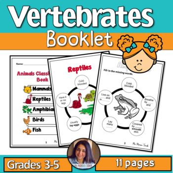 Preview of Vertebrates Booklet + Worksheets  - Ms Marwa Tarek