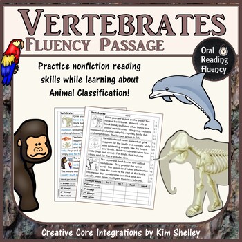 Preview of Vertebrates Classification Fluency Passage