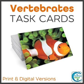 Preview of Vertebrates Task Cards Activity for Biology