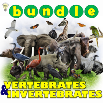 Preview of Classifying Animals: Vertebrates and Invertebrates No-Prep Interactive BUNDLE