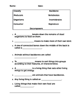 Vertebrates and Invertebrates Quiz by Kicking It With Miss Crouch