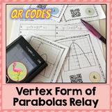 Vertex Form of Parabolas QR Code Task Cards (Algebra 2 - Unit 4)