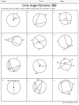 Vertex Inside & Outside Angles Notes & Worksheets by Olivia Rae | TPT