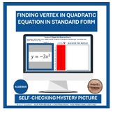 Vertex from a Quadratic Equation (Standard Form) Self-Chec