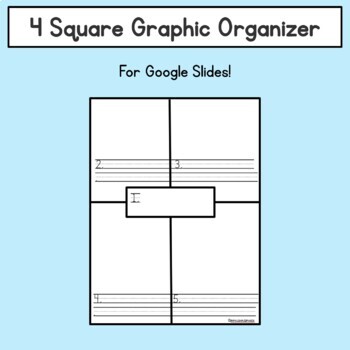 Four Squares Graphic Organizer by ScienceBox