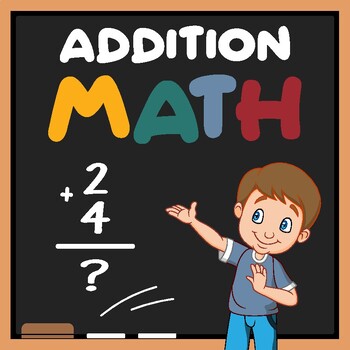 Preview of Vertical Addition Math Centers Worksheets Exercises With Solutions