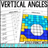 Vertical Angles Activity Coloring Worksheet Mardi Gras Ver