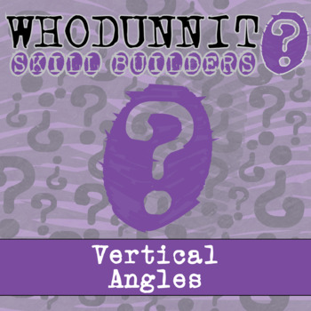 Preview of Vertical Angles Whodunnit Activity - Printable & Digital Game Options
