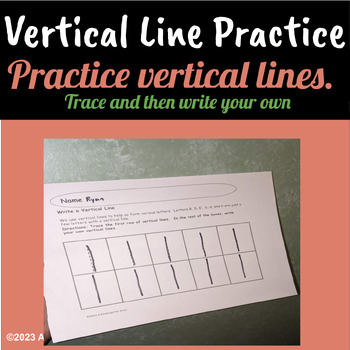 Preview of Vertical Line Practice
