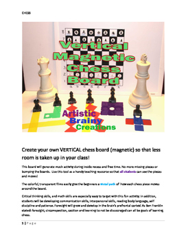 Preview of Vertical Magnetic CHESS: Critical Thinking Skills & Math