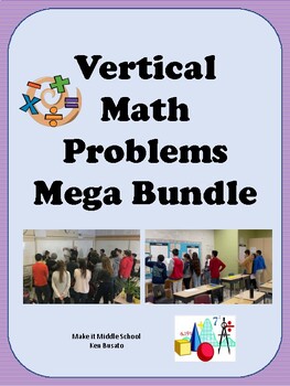 Preview of Vertical Math Problems Mega Bundle
