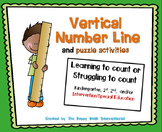 Vertical Number Path- Block Style - Count Up, On or Back