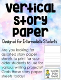 Vertical Story Paper  - Perfect for Intermediate Students! - FREE
