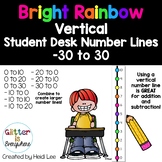 Vertical Student Desk Number Line Ladders | Integers -30 t