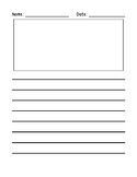 Vertical Writing Paper with Picture