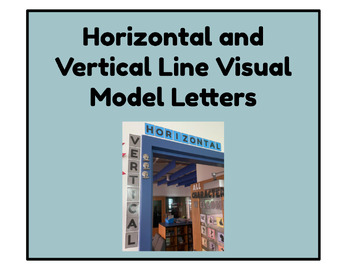 Preview of Vertical and Horizontal Visual Model Letters