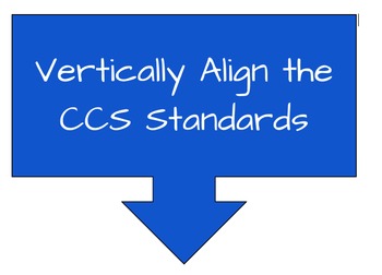 Preview of Vertically Align CCS Math Standards Professional Development Worksheet