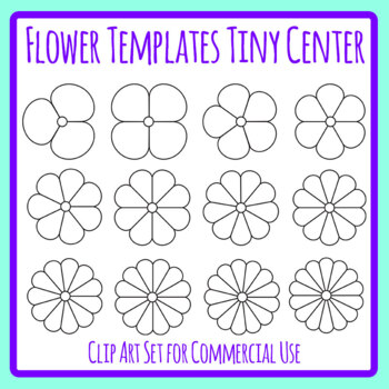 simple flower outline template
