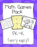 Very Easy Math Games Pack - PK-K - Math Work Stations