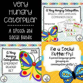 Very Hungry Caterpillar Speech and Social Bundle | TPT