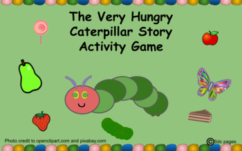 Preview of Very Hungry Caterpillar Drop and Drag Game for Google Doc