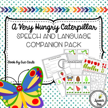 Preview of Very Hungry Caterpillar Speech and Language Companion Distance Learning