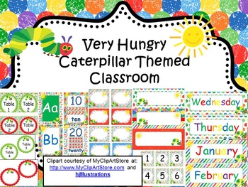 Preview of Very Hungry Caterpillar Themed Classroom